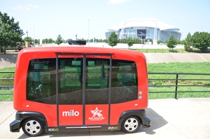 First Transit autonomous vehicle Dallas Cowboys